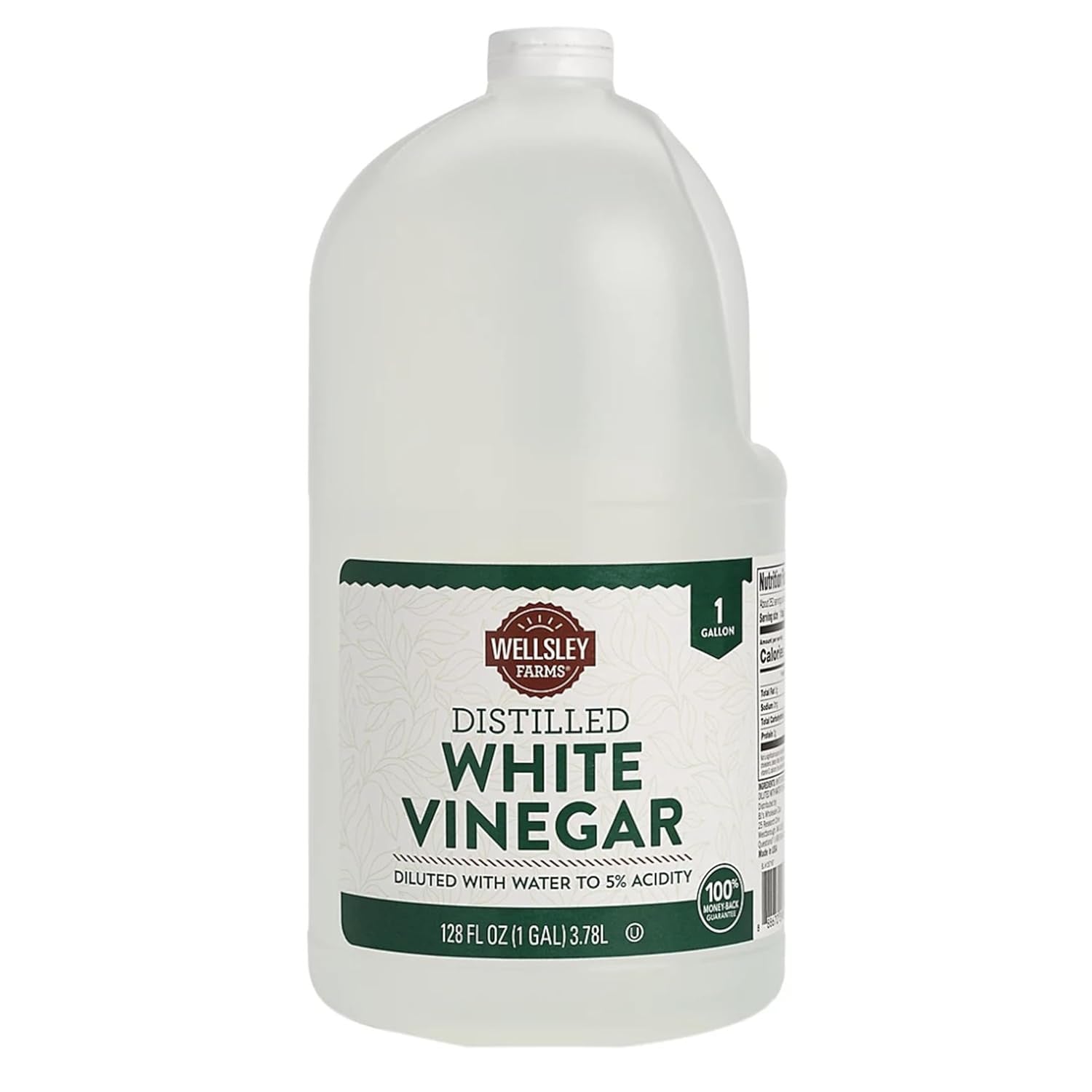 Distilled White Vinegar. 1 Gallon (128 Fl.Oz.) 5% Acidity