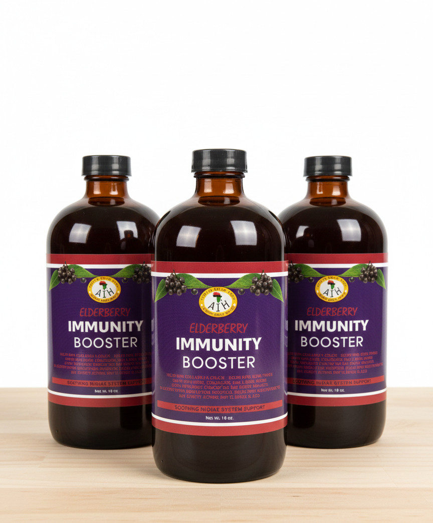 Elderberry Immunity Booster 100% Natural Organic (Pack of 3) Tonic 16 oz bottle