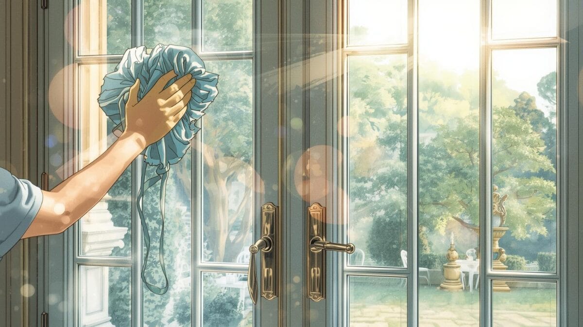 natural kitchen cleaning - white vinegar for windows