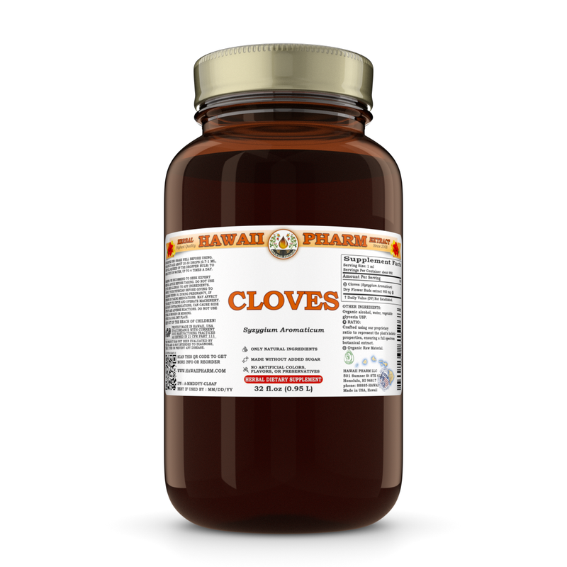 Cloves (Syzygium Aromaticum) Dried Flower Buds Liquid Herbal Extract