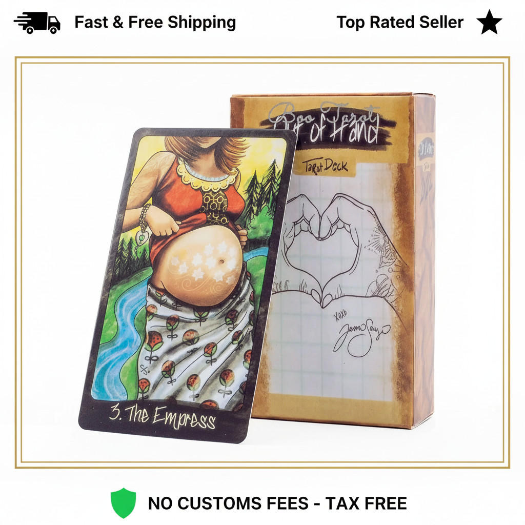 Illustrated Hand Tarot Deck 78 Cards Unique Art Divination Game English New