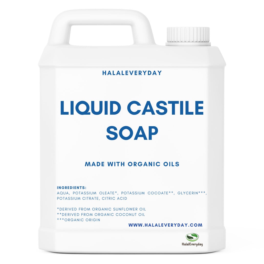 Liquid Castile Soap Unscented Base Natural Organically Sourced Oils Cleanse Bulk