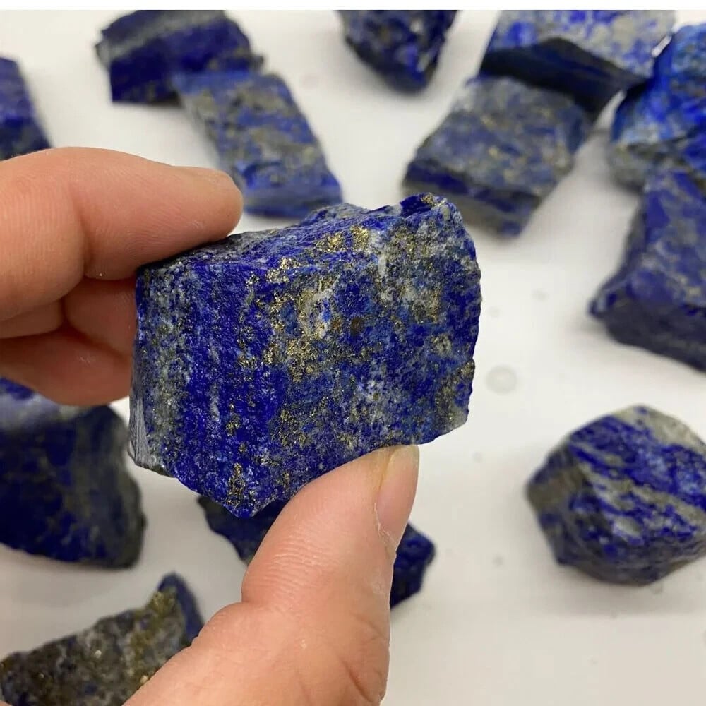 Natural Lapis Lazuli Raw Stone Crystal Mineral Specimen Healing Energy Gifts