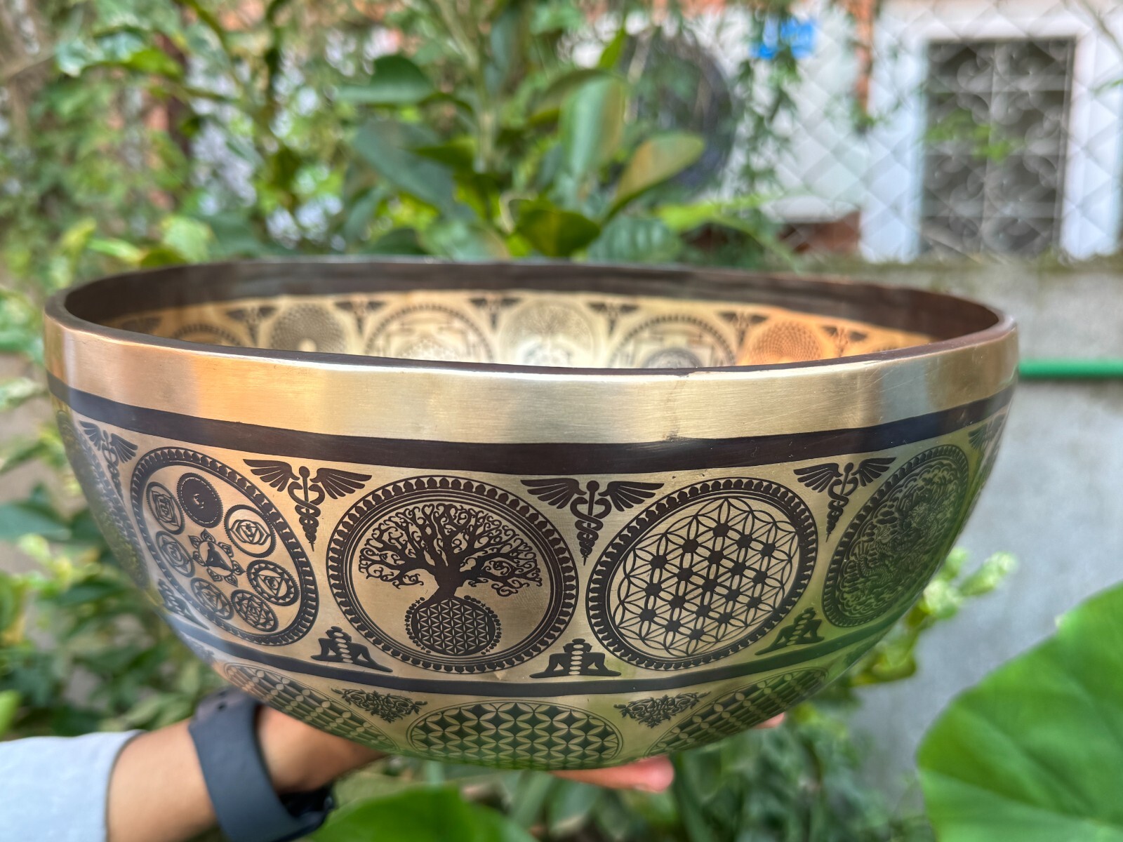 12 inches Tibetan Singing Bowl - Chakra Balancing Meditation yoga sound Bowls