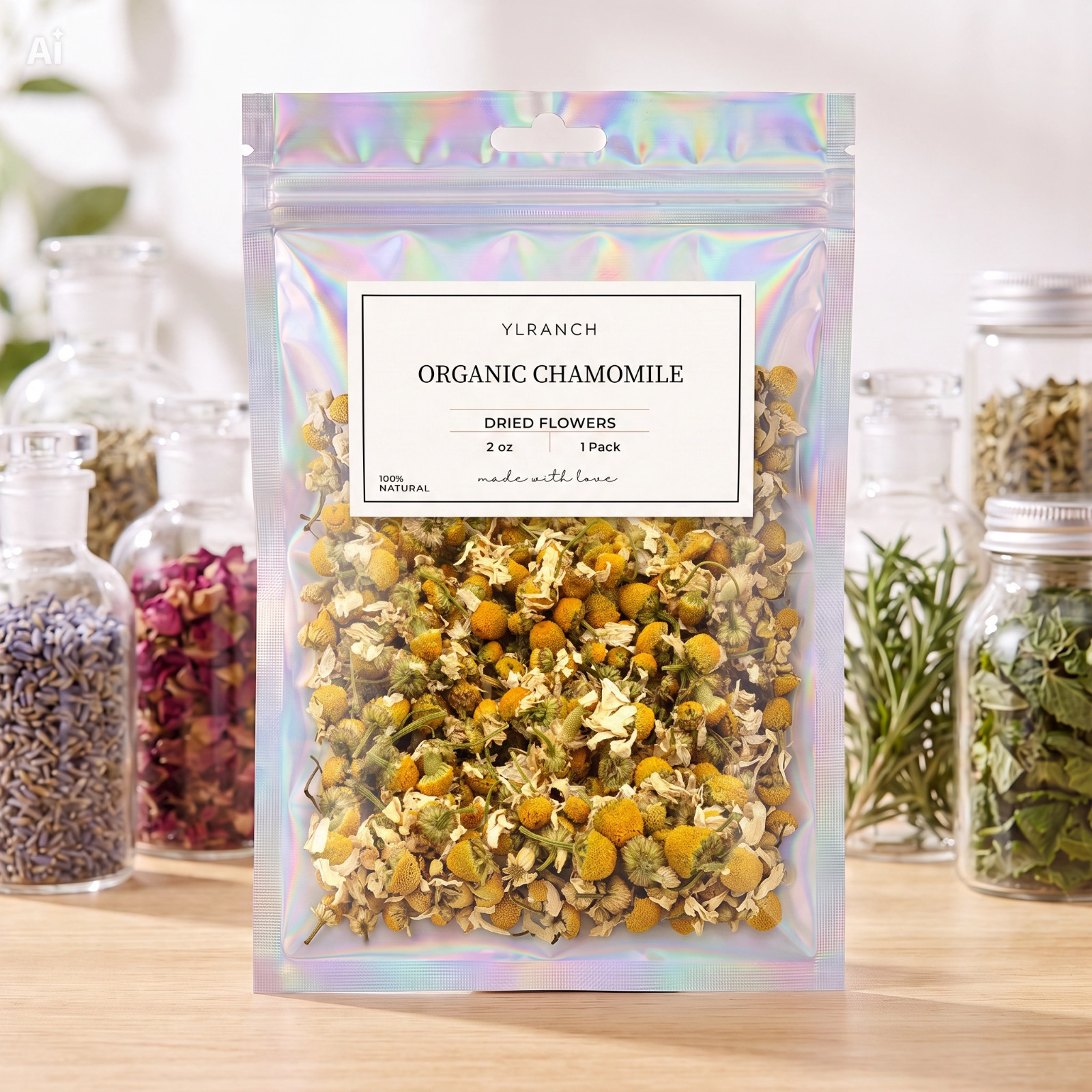 Chamomile Flowers Organic Dried Bulk Tea ~ Matricaria Recutita ~ 100% Premium