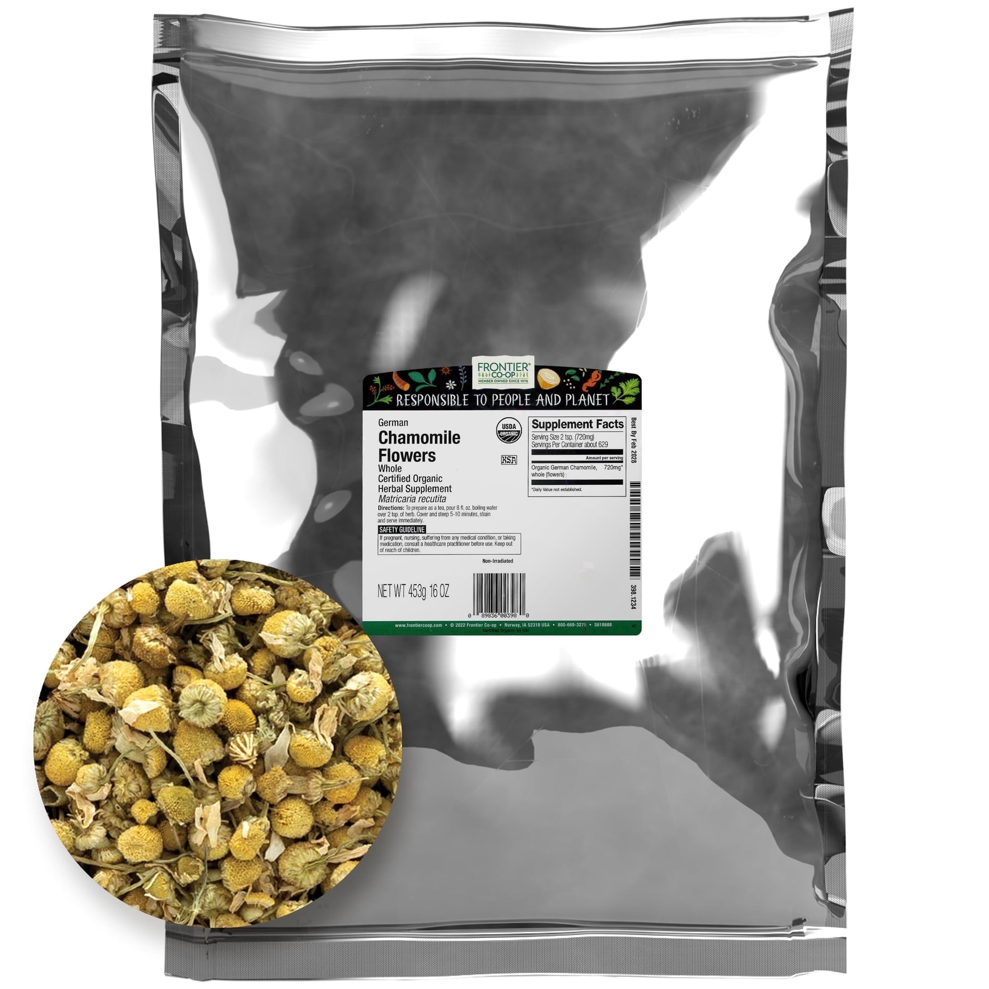 Frontier Co-op Whole Chamomile Flower 16 oz