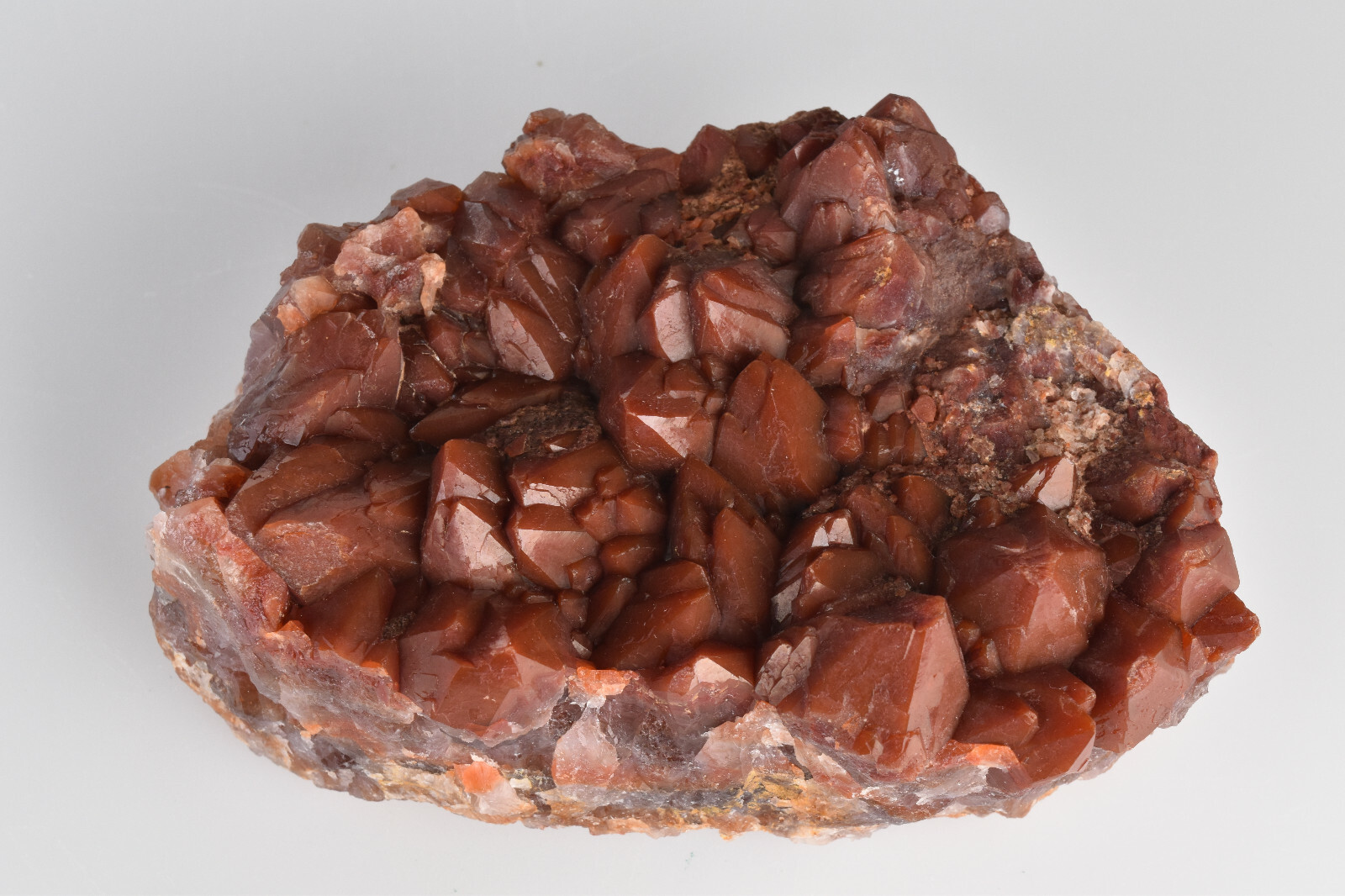 Red Quartz with Hematite inclusions from Morocco 11.8 cm # 21217